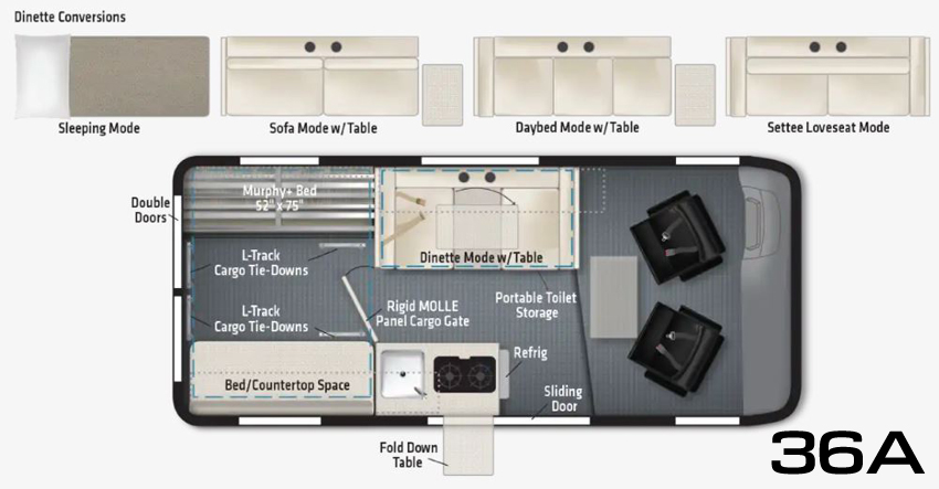 Winnebago Solis Pocket 36A Floorplan